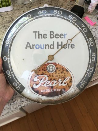 Vintage Beer Thermometer Pearl Lager Very Rare