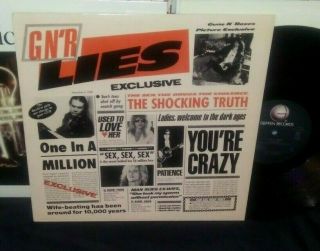 Guns N Roses Lies Lp Very Rare 1st Press 1988 Record Club