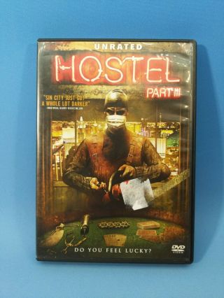 Hostel Part 3 Dvd 2011 Very Rare Oop Horror Eli Roth Hostel Pt.  Iii