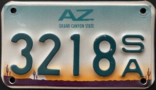 1990’s Arizona State Police/highway Patrol Motor Unit License Plate Rare