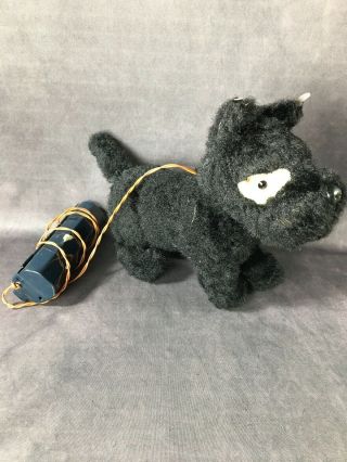 Vintage Antique Battery Operated Mechanical Tin Toy Scottie Dog - Doesn’t Work
