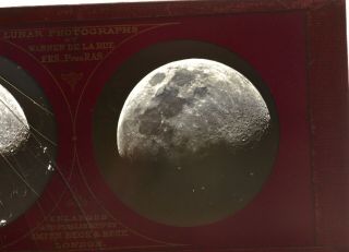 Rare Early Moonscape 1858 Stereoview By Warren De Larue London
