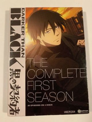 Darker Than Black Complete First Tv Dvd 2010 4 - Disc Anime Funimation Oop Rare