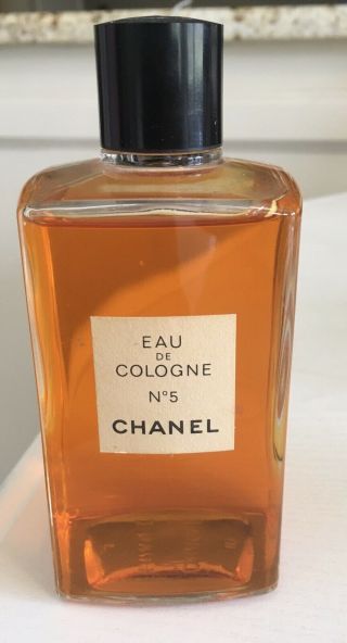 Vintage Chanel No 5 Eau De Cologne 8 Oz 240ml Edc Rare - Chanel Perfume