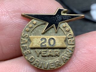 Western Eagle Trucking Very Rare Vintage 20 Years Service Award Pin.