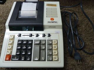 Olympia Calculator Vintage Adding Machine,