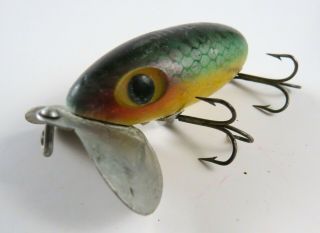 Vintage Fred Arbogast Jitterbug Fishing Lure,  Cool Color,  2 1/4 " Long