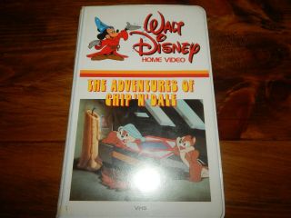 Walt Disney Home Video The Adventures Of Chip N Dale Vhs Rare White Clam Shell