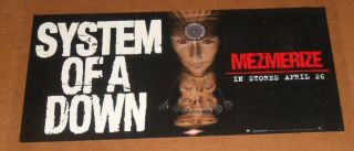 System Of A Down Mezmerize Poster 2005 Promo 12x24 Rare