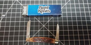 Rare & Vintage 1990 ' s Rigid USA (U.  C. ) RG - 84 Small Pocket Knife In Factory Box 2