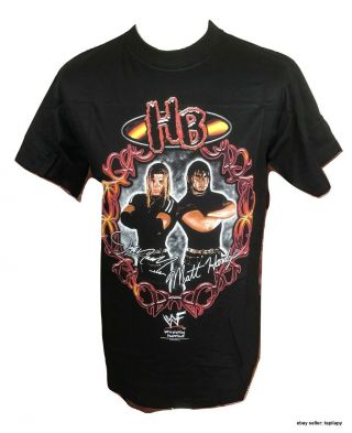 Wwf Wwe Vintage 1998 The Hardy Boyz Large T Shirt In Rare