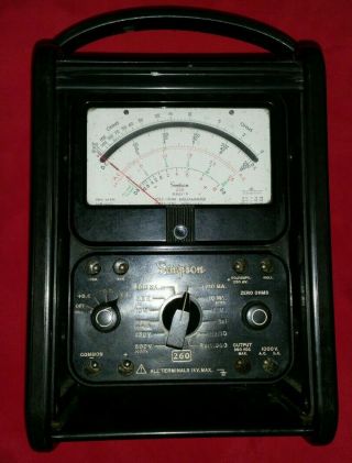 Simpson 260 Series 7m Volt Ohm Milliammeter Multimeter Tester Vintage