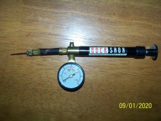 Rare Vintage Rock Shox Mag 21 Suspension Air Pump / Air Pressure Gauge