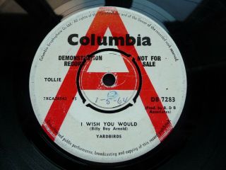 Rare Demo Yardbirds I Wish You Would B/w A Certain Girl Rough 
