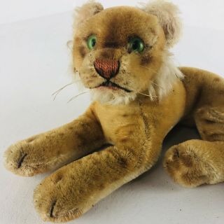 Vintage Steiff Lion Lioness Cub 1950 