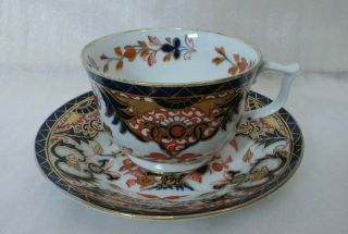 Royal Crown Derby Tea Cup & Saucer Kings Pattern 1782 - 1825 Imari Antique 18th C.