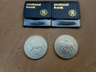 Rare 1977 Error Queen Elizabeth Ll Dg Reg Fd Commemorative Silver Coin