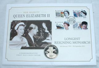 Rare Unc 2015 South Georgia & The Sandwich Islands £2 Two Pounds Crown In Fdc Nr