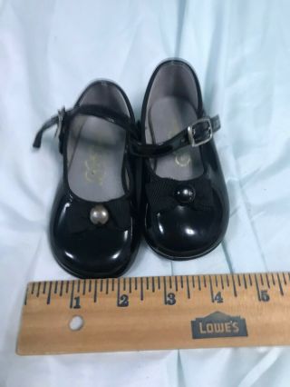 Vintage Black Patent Mary Jane Shoes - 1950 1960 Ideal Penny Playpal Saucy Shoes