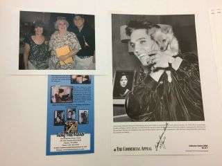 Elvis Presley Rare Commercial Appeal 8 X 12 Autographed Barbara Hearn Smith