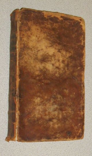 Rare 1816 Antique Leather Early Law Book Justice Of The Peace And Constable