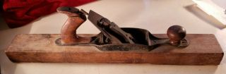 Antique 1890 Bailey Stanley Rule & Level 30 Wooden & Metal Woodsmoothing Planer