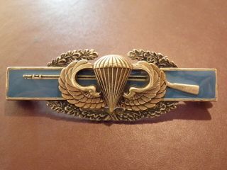 Combat Infantry Airborne Jump Wing Badge Us Army Cib Military Rare Insignia Pin