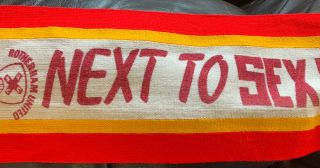 Rotherham United Fc Football Coffer Sports Scarf 1980 Very Rare Next To Sex
