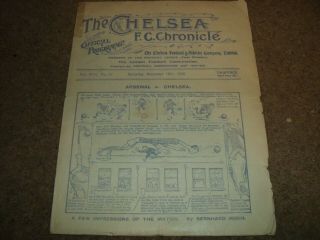 Rare Vintage Pre War Programme Chelsea V Bradford Park Avenue 18th December 1920