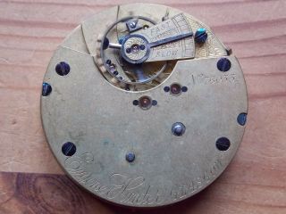 Antique E.  Hunter.  Glasgow Centre Seconds Chronograph Pocket Watch Movement Runs