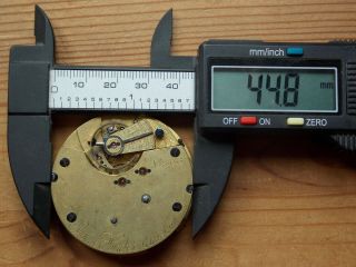 Antique E.  HUNTER.  Glasgow Centre Seconds Chronograph Pocket Watch Movement Runs 2