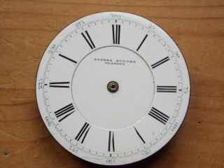 Antique E.  HUNTER.  Glasgow Centre Seconds Chronograph Pocket Watch Movement Runs 3