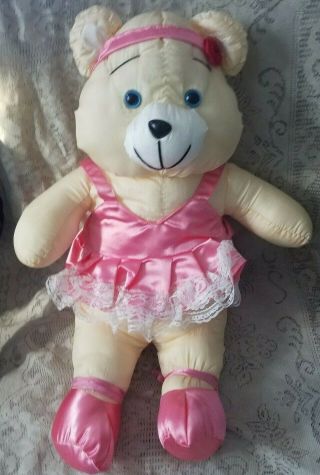 Dayton Hudson Corp Ballerina Bear Puffalump 16 " Plush Stuffed Animal
