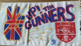 Arsenal Football Sew On Sports Patch 1970s Very Rare