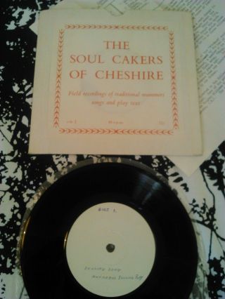 The Soul Cakers Of Cheshire Ep,  Insert Ex Very Rare Uk White Label Private