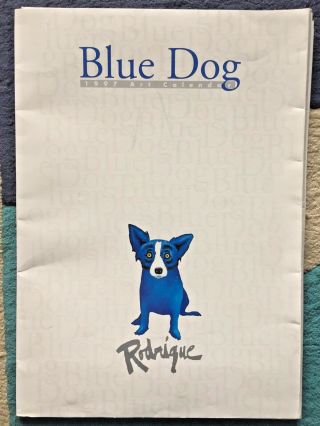 Rare First Ed 1997 George Rodrigue Blue Dog Calendar