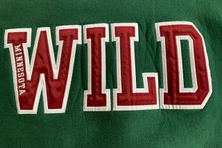 Minnesota Wild Vintage The Cotton Exchange Sweatshirt Size Large EUC RARE NHL 3