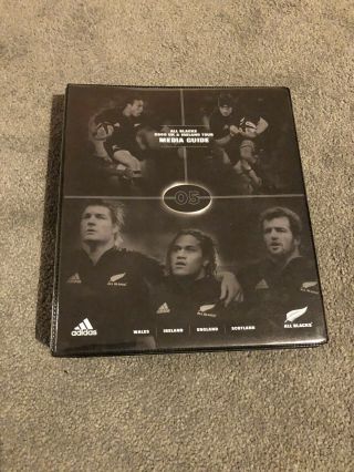 Zealand All Blacks Grand Slam Tour 2005 Rugby Media Guide - Rare Item