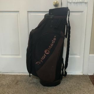 Vintage/rare Taylormade Staff/tour Cart Golf Bag - Black/brown/rust