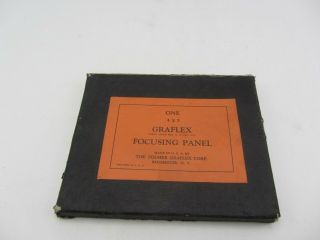 Rare Vintage Graflex Large Format Camera 4 X 5 Focusing Panel Hood/shade W/ Box