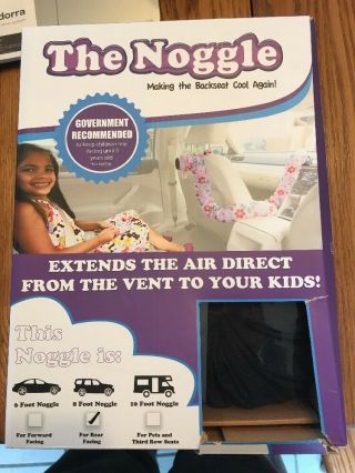 The Noggle Extend Your Air To Your Kids,  8ft - Black Ice - Rare - Ships N 24 Hours