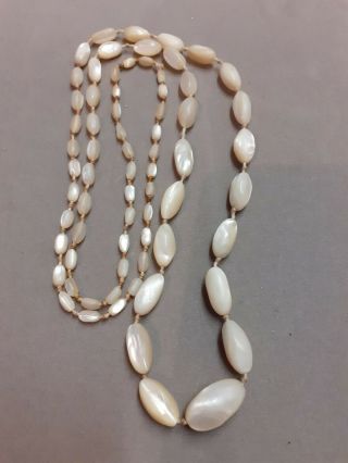 Antique Mother Of Pearl Necklace