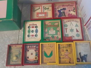 Rare Vintage Abercrombie & Fitch Co.  Puzzle Box With 10 Games