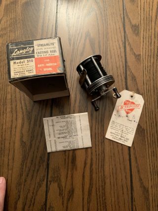 Vintage Langley Streamlite Model 310 W/original Box