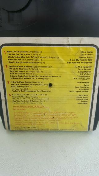 SOULED OUT VARIOUS ARTISTS 8 TRACK TAPE RARE GREAT TAPE 2