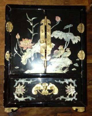Antique Japanese Mother Of Pearl Jewellery Box Restoration Project