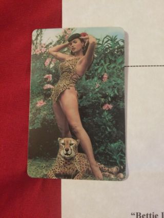 Bettie Page & Bunny Yeager SIGNED BETTIE IN JUNGLELAND Phone Card 5/50 RARE 3