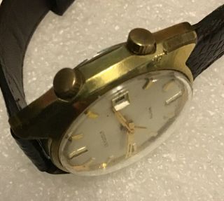 VERY RARE J.  B.  Hudson,  Mechanical Alarm Watch,  1960s,  Swiss Made, 3