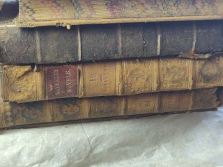 Antique 1850 Leather FULL 48 Waverley Novels - Sir Walter Scott - Cadell B/PLATE 2