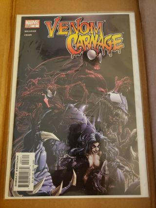 Marvel Venom Vs.  Carnage 3 (sep.  2004) Vf/nm - Very Rare Book Milligan & Crain